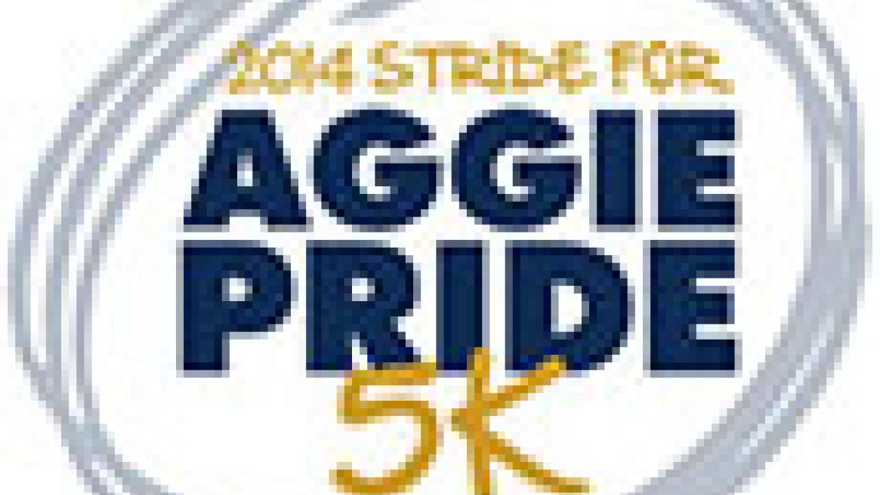 Graphic: Stride for Aggie Pride 5K logo, 2014
