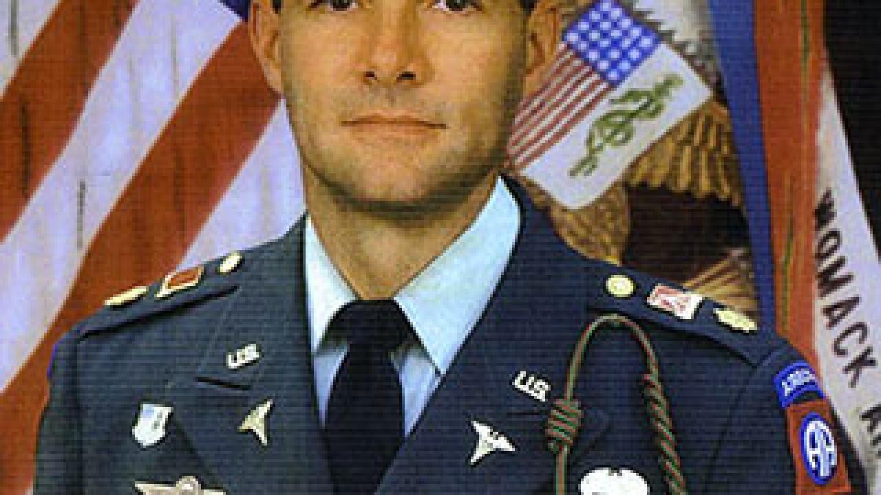 Man in military gear