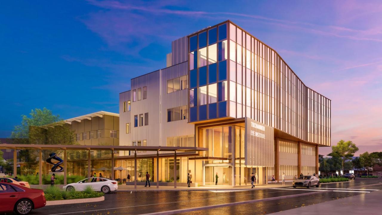 Four-story building, in artist's rendering.