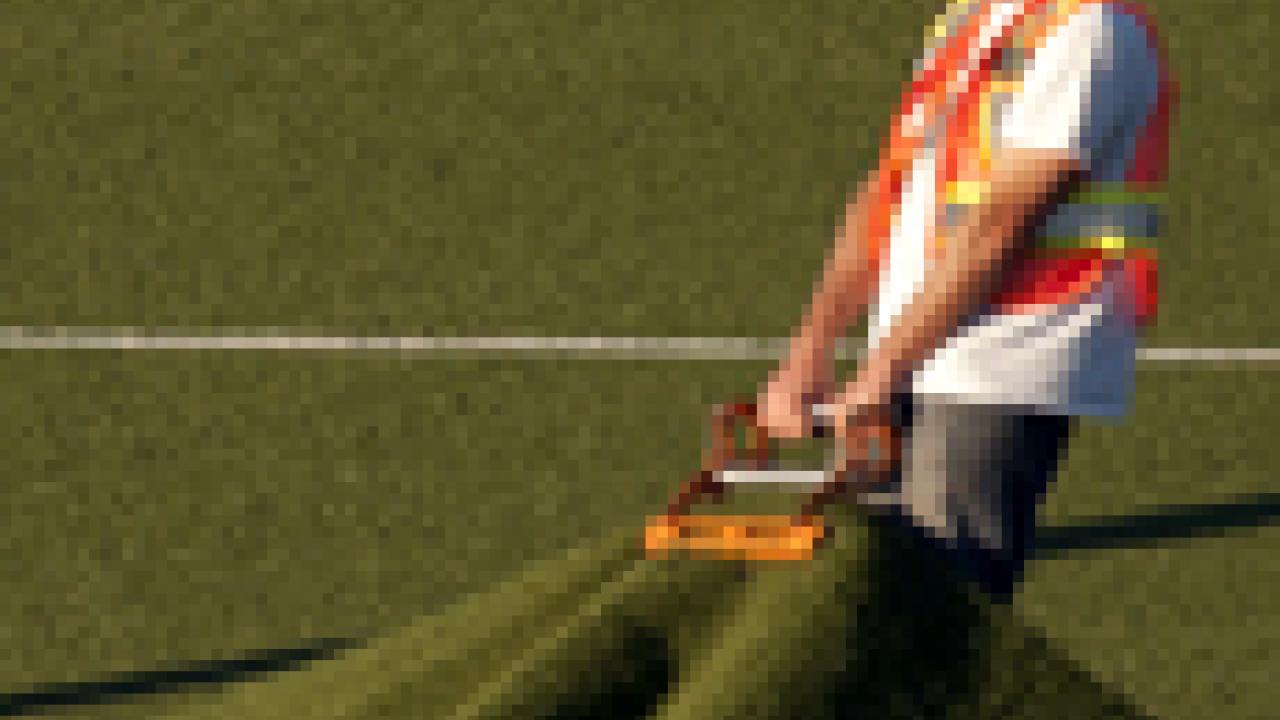 Photo: Turf installation at Dairy Road Intramural Field