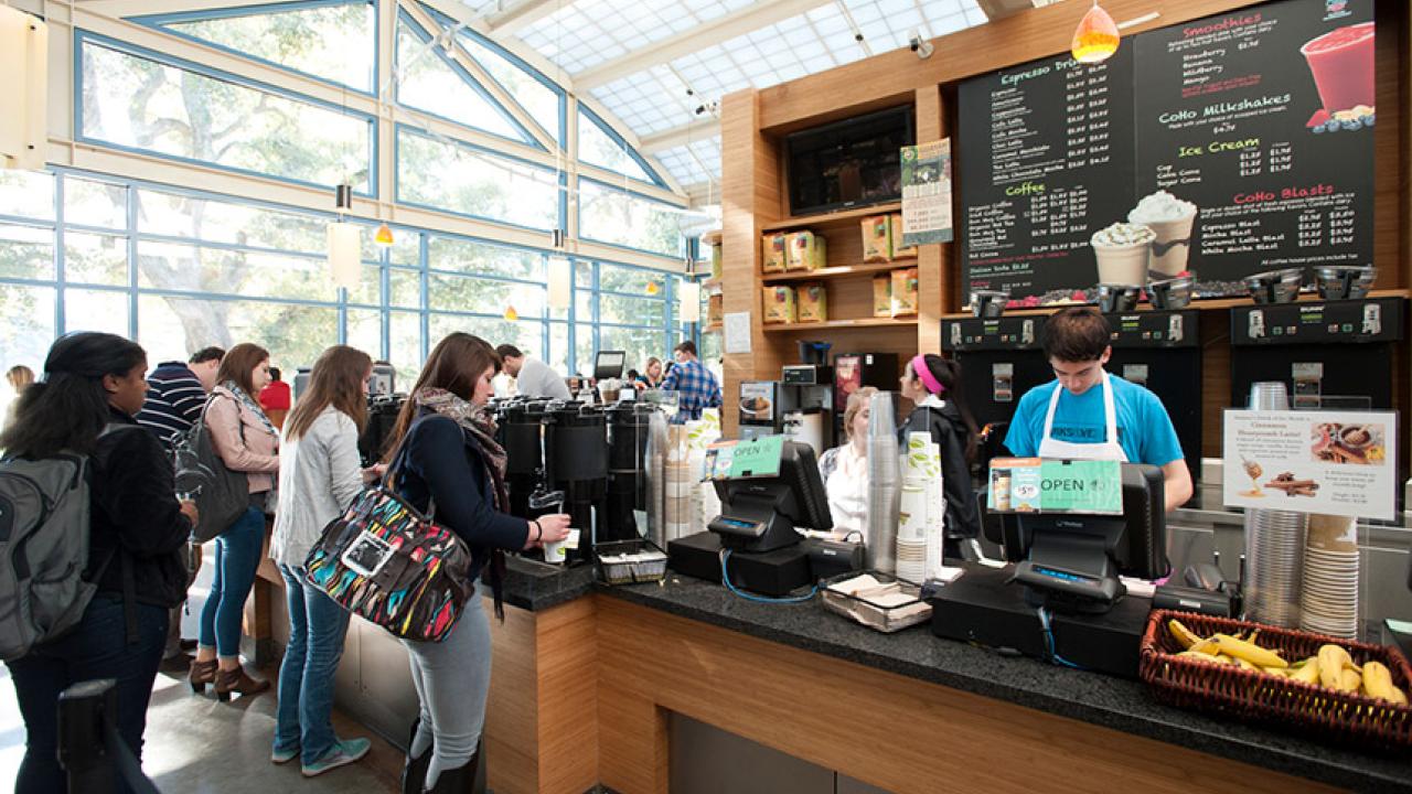 Swirlz in the UC Davis Coffee House.