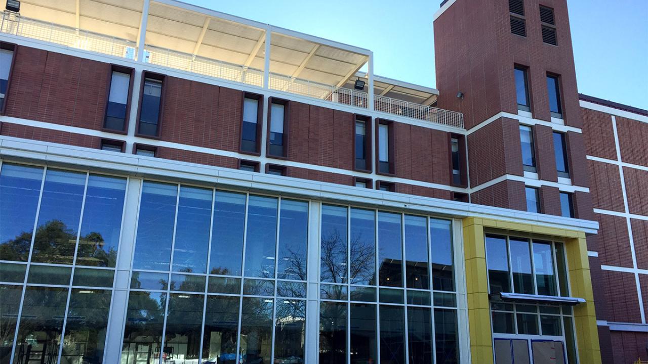 The north facade of the Memorial Union.
