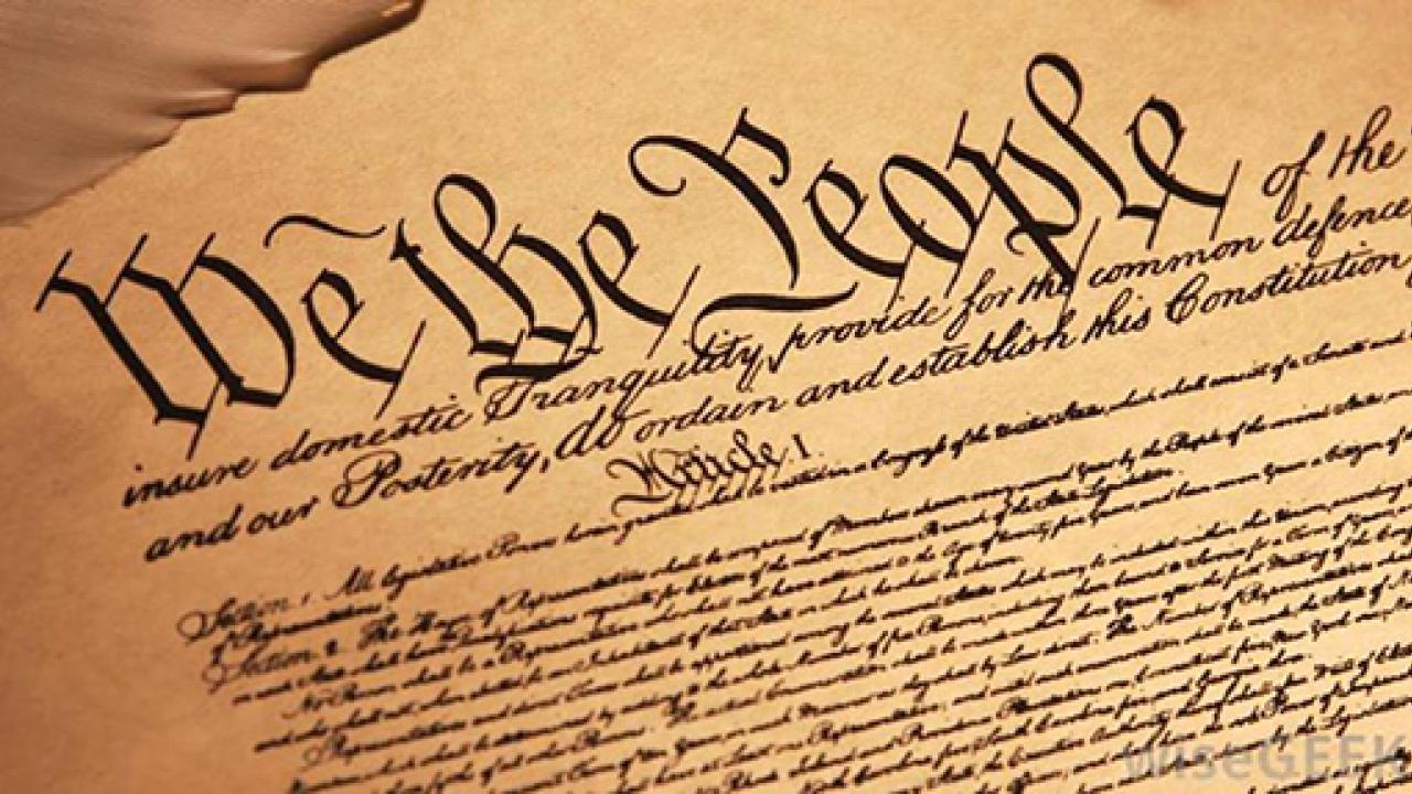 Image: "We the People" script, in Constitution