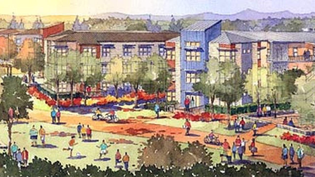 Graphic: rendering of West Village neighborhood