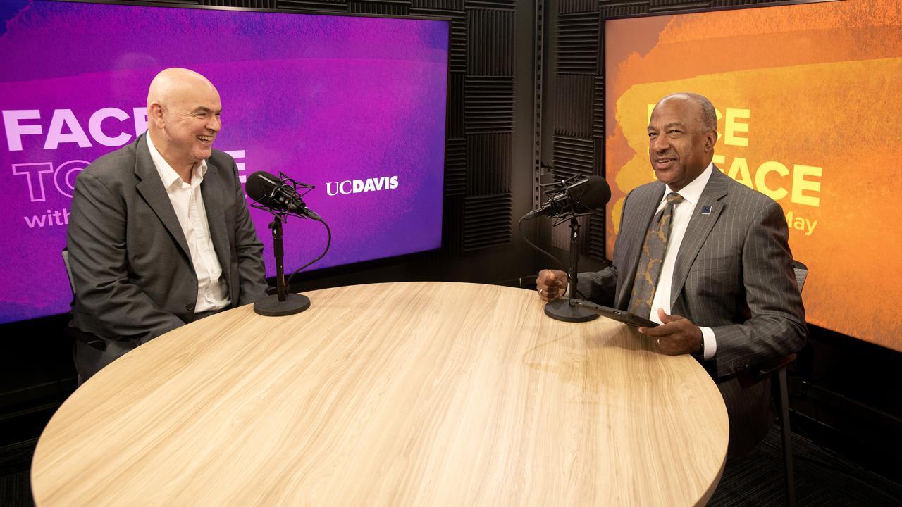 George Baxter and Chancellor Gary May