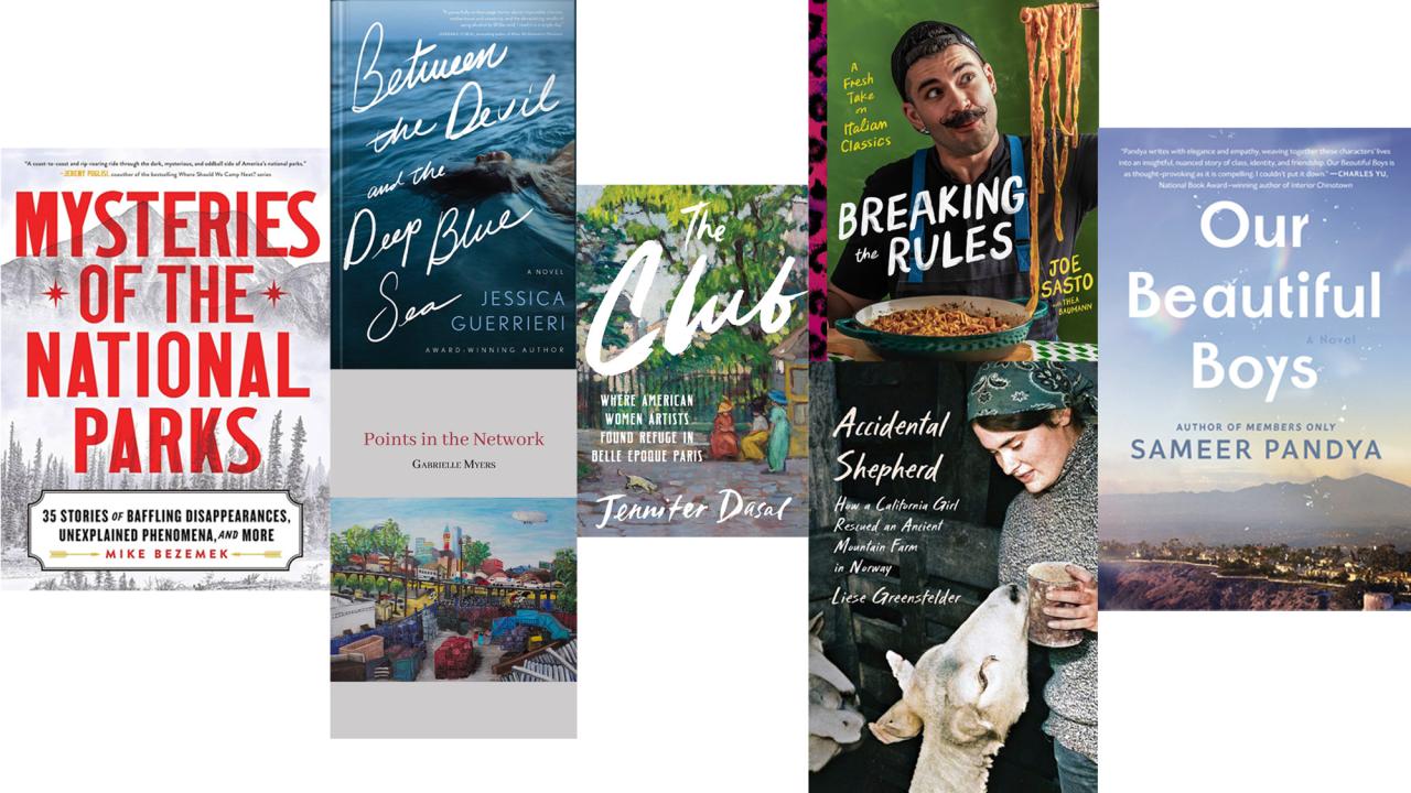 7 book covers in a collage