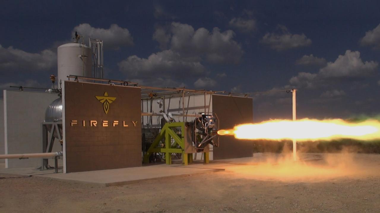 Rocket test on the ground