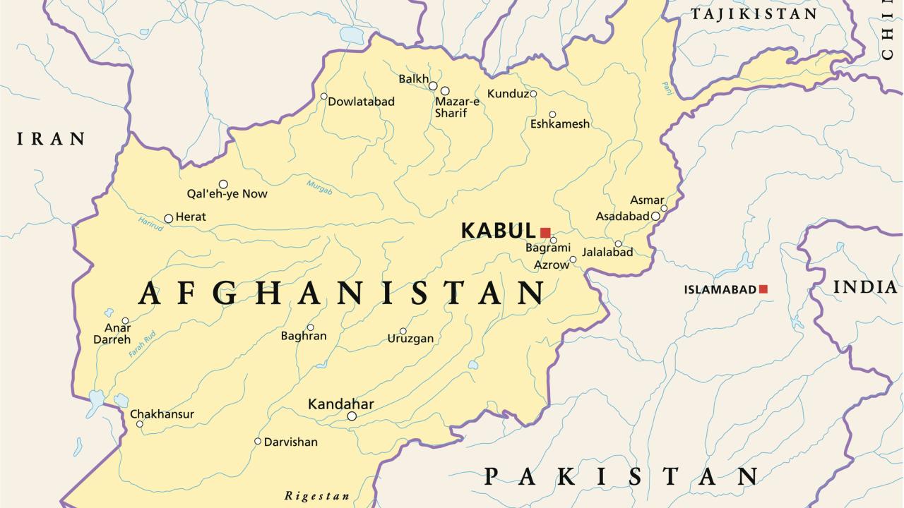 Afghanistan map