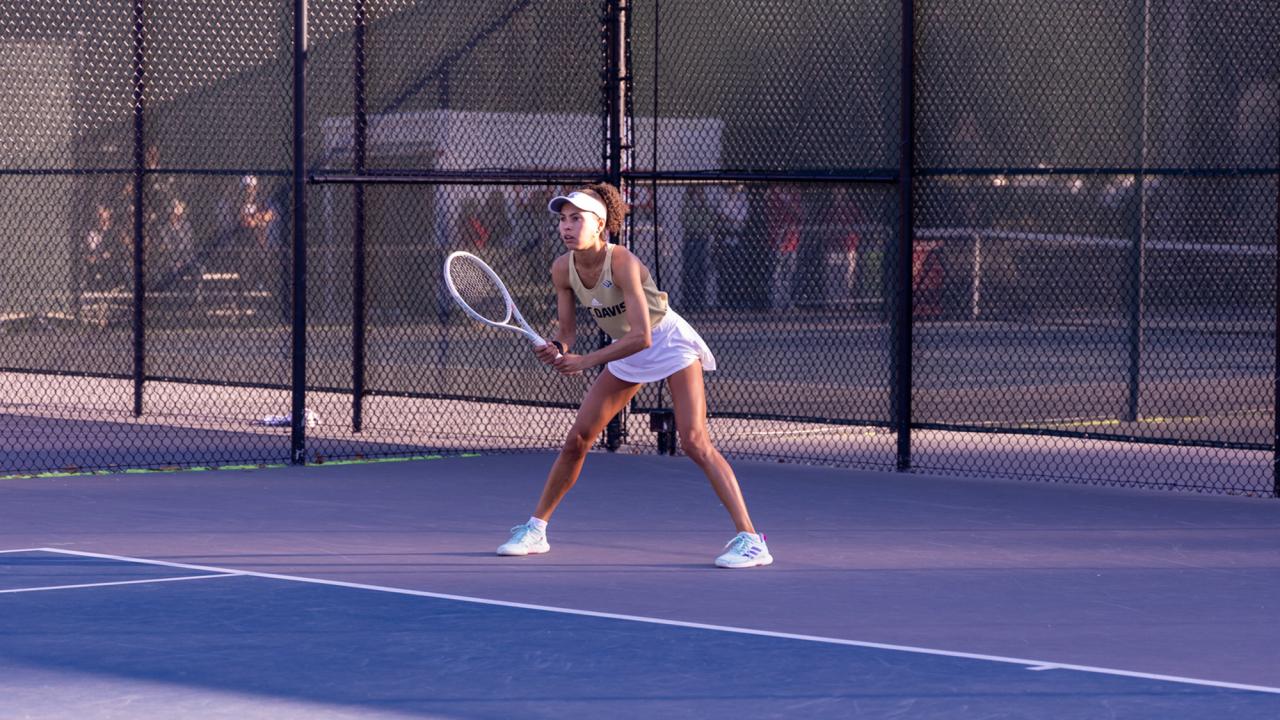 Tennis player on the court