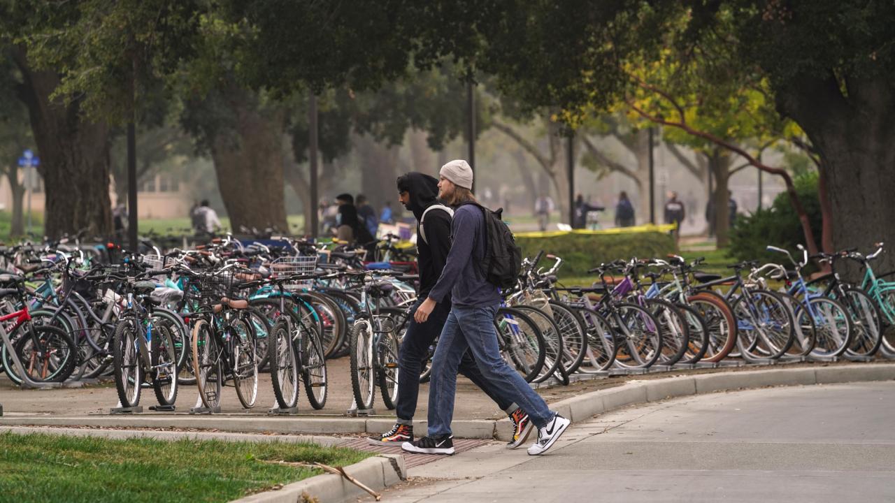 Bicycle parking area