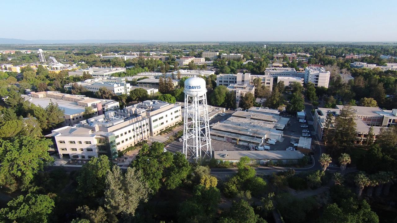 Aerial view of UC Davis.