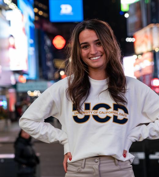 Lexi Trucco Standing in Times Square