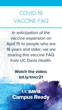 COVID-19 vaccine promotion as Instgram post