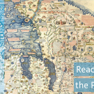Book cover, cropped: "Reading the Past," showing ancient map