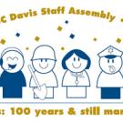 The 2009 Thank Goodness for Staff logo: "UC Davis: 100 Years and Still Marching On!"