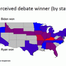 Colored Map of the U.S. state by state