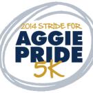 Logo that says 2014 Stride for Aggie Pride 5K