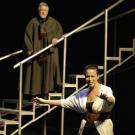 Photo: Jessica Medoff and Gregory Stapp in rehearsal for Bluebeard's Castle