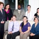 Photo: Linda P.B. Katehi and Rahim Reed with Sheri Atkinson, Lisceth Cruz, Nancy Erbstein, Adela de la Torre, Janet Boulware and Galit Erez.