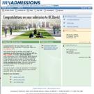 Students who are accepted to UC Davis will be greeted by a screen resembling that at the left, when they log on to MyAdmissions. The window also will display the major into which a student has been admitted.