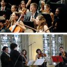 Photos (2): West-Eastern Divan Orchestra and one of its ensembles