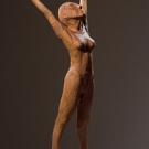 In his work titled Echo, sculpted from white oak, John Magnan sees "the strength and spirit of all women living with and fighting ovarian cancer."