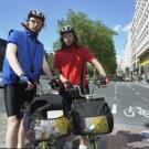 Gary Winters and Gregg Whelan during the KunstenFESTIVALdesArts in Brussels, Belgium, where they created a 24-day performance titled To the Dogs.