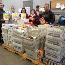 Photo: Mail Services personnel Arvie Mander, Jennifer Bartee, Ranjlyn Sharma, Nivea Camacho, Victor Zendejas and Roberto Lopez