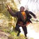 Ata-Baah performs in his choreography Esa-Bra, part of the Main Stage Dance-Theatre Festival.