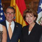 Photo: Chancellor Linda Katehi and her husband, Spyros Tseregounis, and Alan Solomont, U.S. ambassador to Spain, and his wife, Susan Solomont.

