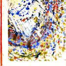 Photo of a painting: Marianne Ryan's "New Nation Under God Particle NW," 2009, mixed media, 22 inches by 30 inches