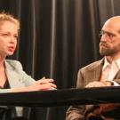 Master of fine arts acting students Paula Dawson rehearse for Myth, Propaganda and Disaster in Nazi Germany and Contemporary America.