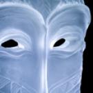 Photo: Lillian Pitt's Wasco Stick Indian, from cast New Zealand lead crystal, steel (cropped)