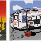 Graphics (2): TANA silkscreen on paper, by Eduardo Ramos and Eddie Lampkin