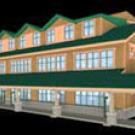 This drawing shows the plan for the $24 million Tahoe Center for Environmental Sciences. 