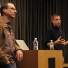 Ted Nordhaus, left, and Michael Shellenberger spoke about green politics on Feb. 27.