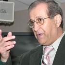 Photo: Jamal Abedi gesturing