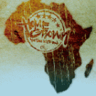 Graphic: map of Africa with words "home grown" over it