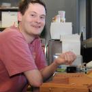 Andrew Forbes in his lab.