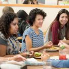 Female students lunching