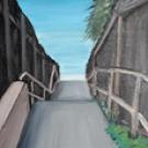 Photo: "Beech Ave." painting (cropped) by Amanda Marinac