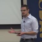 Man standing to make presentation