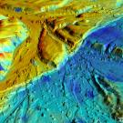 3-D LiDAR view of Borrego Fault in Baja California, Mexico