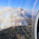 Smoke from Camp Fire, as seen from helicopter