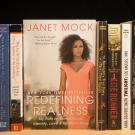 Campus Community Book Project books on a shelf