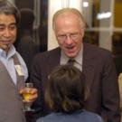 Award recipient Joaquin Galvan and Chancellor Larry Vanderhoef enjoy a laugh with Galvan&rsquo;s grandchildren during a reception for the Chancellor&rsquo;s Achievement Awards for Diversity and Community. 