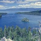 Scenic picture of Emerald Bay at Lake Tahoe.