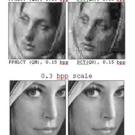 Photos: Two photos of women in four versions (eight photos) showing an increased improvement in recognition