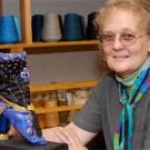 Photo: Woman displaying her fancy boot