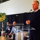 Gov. Brown at UC Davis climate symposium.